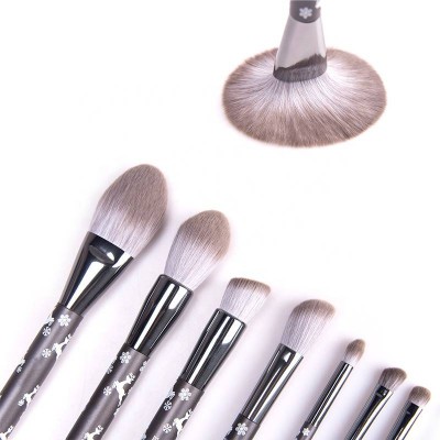 Hot Selling 8pcs Soft Synthetic Hair Cheap Makeup Travel Brushes Set with Custom Made Logo